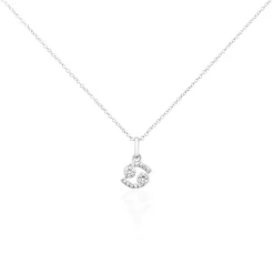 Collier Astra Argent Blanc Oxyde De Zirconium