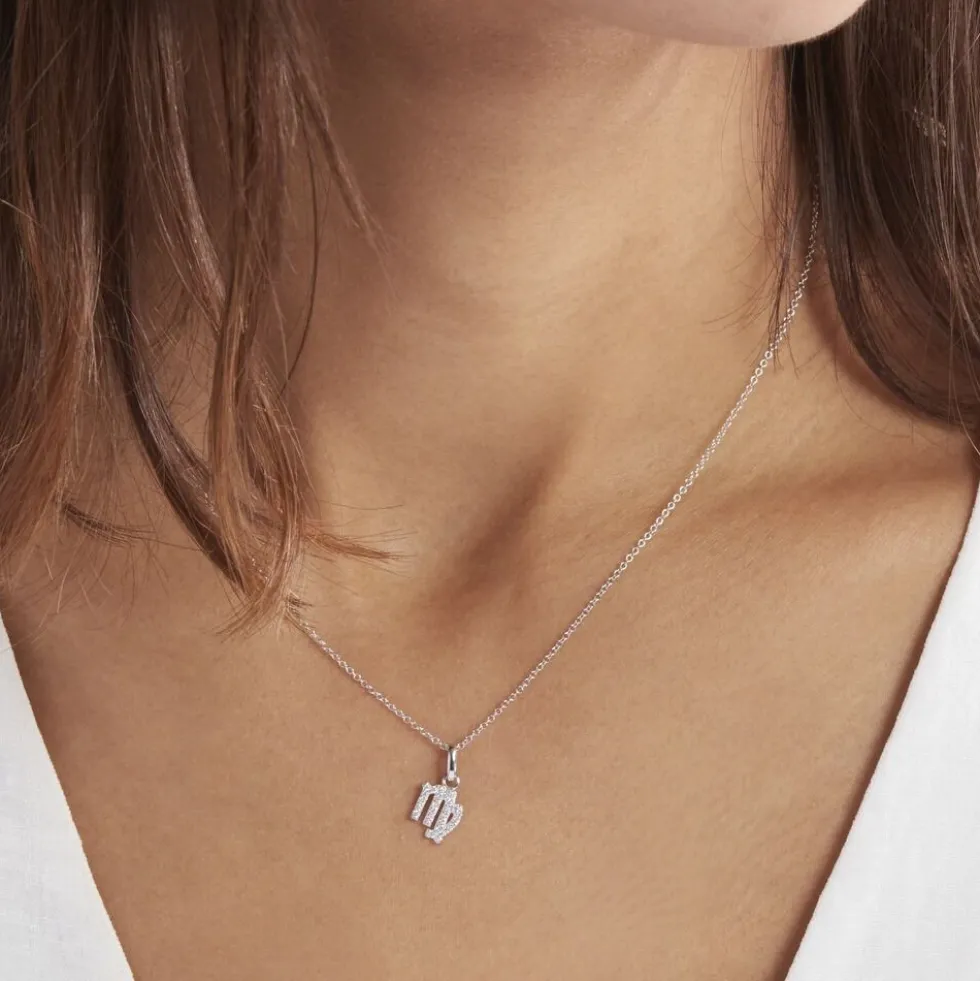 Collier Astra Argent Blanc Oxyde De Zirconium