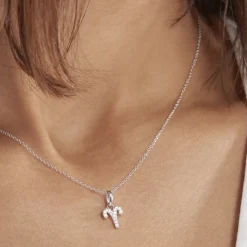 Collier Astra Argent Blanc Oxyde De Zirconium
