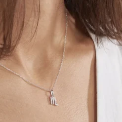 Collier Astra Argent Blanc Oxyde De Zirconium