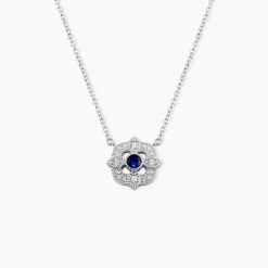 Collier Astrea Argent Blanc Oxyde De Zirconium