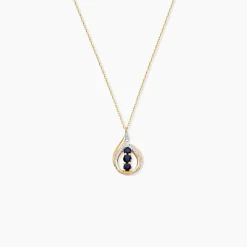 Collier Aurora Or Jaune Saphir Et Diamant