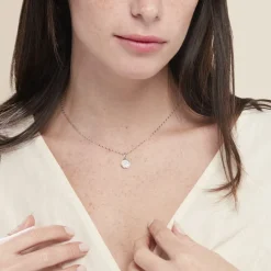 Collier Austen Argent Blanc Oxyde De Zirconium
