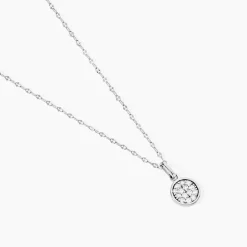 Collier Austen Argent Blanc Oxyde De Zirconium