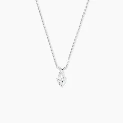 Collier Avalon Argent Blanc Oxyde De Zirconium
