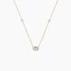Collier Ayomide Or Jaune Topaze Oxyde De Zirconium