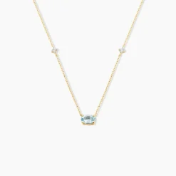 Collier Ayomide Or Jaune Topaze Oxyde De Zirconium