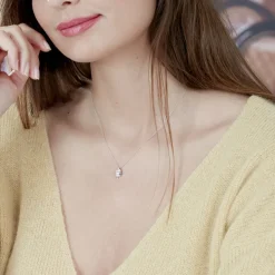 Collier Barbara Or Blanc Diamant