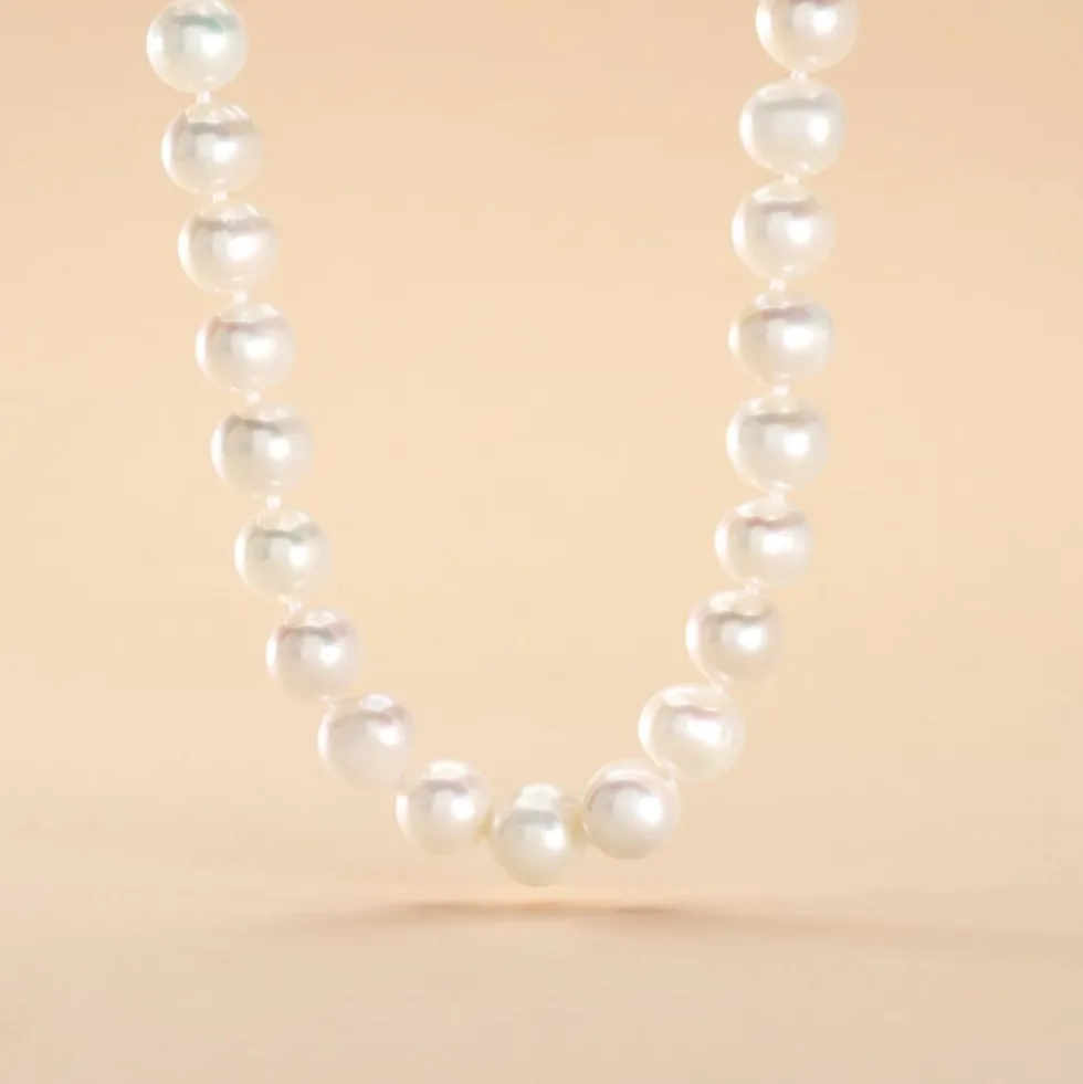 Collier Baroque Or Jaune Perle De Culture