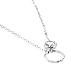 Collier Bastiano Argent Blanc Oxyde De Zirconium
