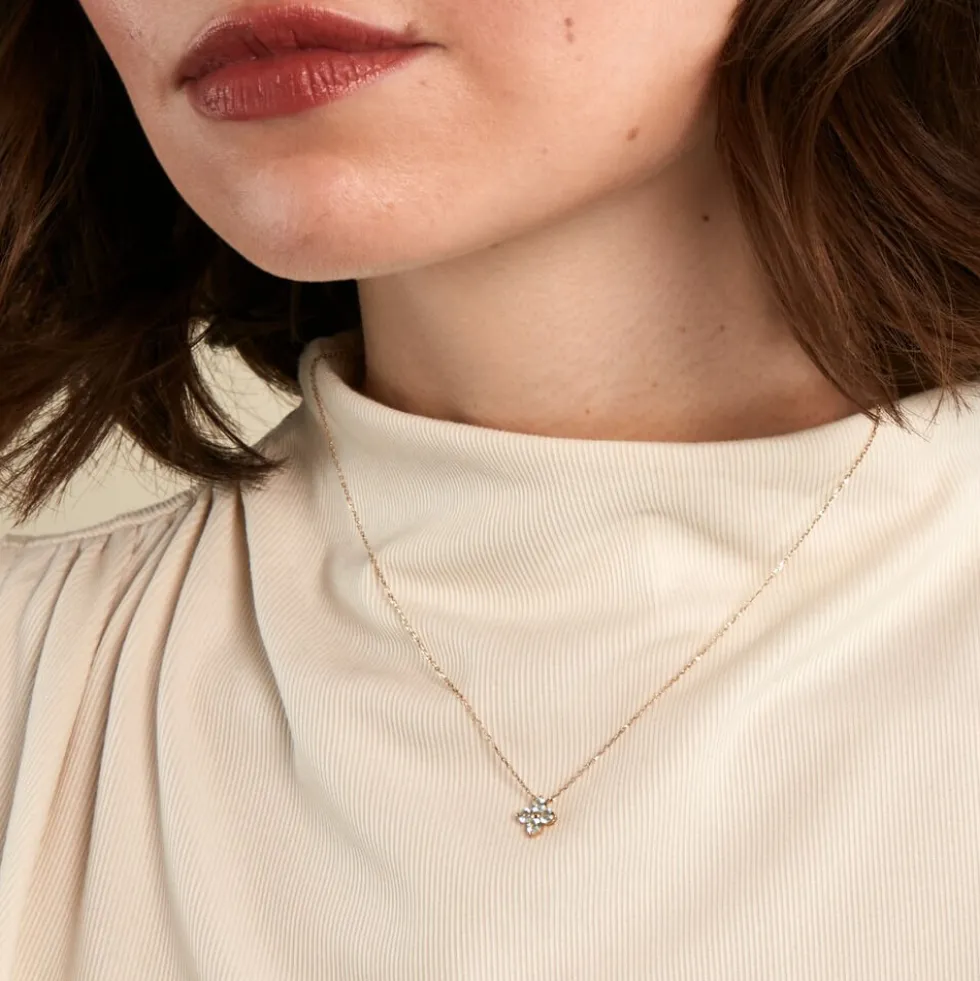 Collier Belovia Or Jaune Topaze