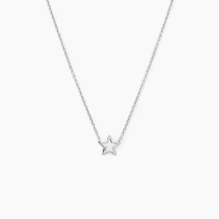 Collier Bess Argent Blanc