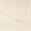 Collier Billes Or Jaune Perle De Culture