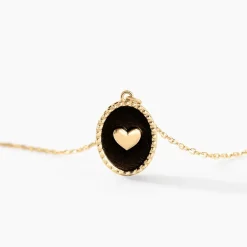 Collier Black Jack Or Jaune
