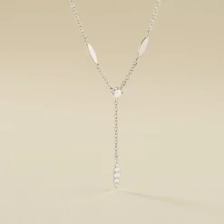 Collier Bormana Argent Blanc Oxyde De Zirconium