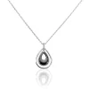 Collier Brewen Argent Blanc Céramique Et Oxyde De Zirconium