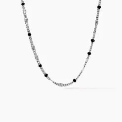 Collier Cacilia Argent Blanc