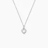 Collier Calvi Argent Blanc Oxyde De Zirconium