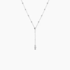 Collier Capella Argent Blanc Oxyde De Zirconium