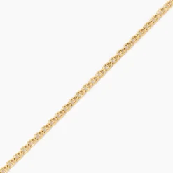 Collier Capucin Or Jaune Maille Marine Plate