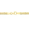 Collier Capucin Or Jaune Maille Marine Plate
