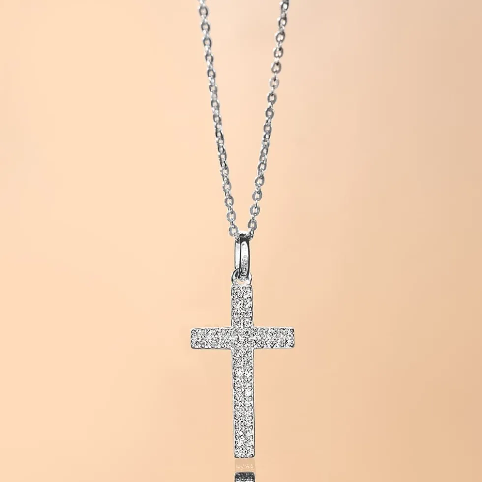 Collier Carola Argent Blanc Oxyde De Zirconium