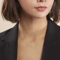 Collier Carolyne Or Jaune Oxyde De Zirconium