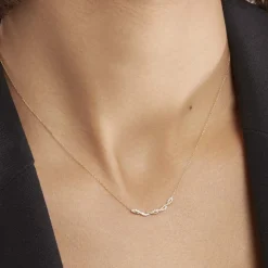 Collier Carolyne Or Jaune Oxyde De Zirconium