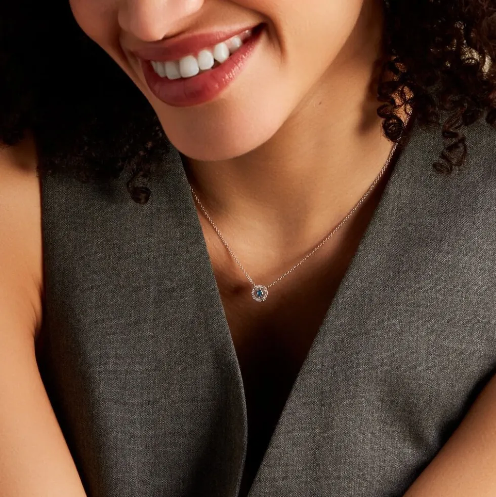 Collier Carren Argent Blanc Oxyde De Zirconium