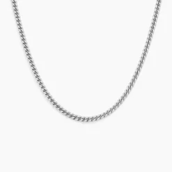 Collier Casper Argent Blanc