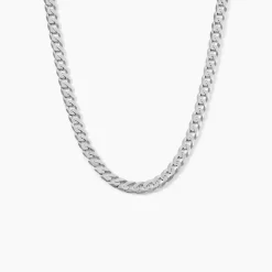 Collier Casper Argent Blanc