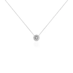 Collier Cassandria Argent Blanc Oxyde De Zirconium