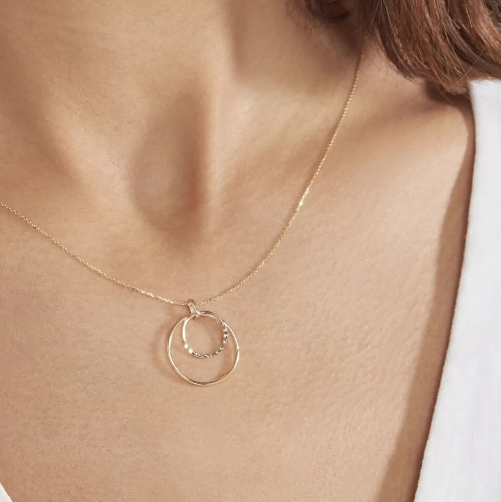 Collier Catalpa Or Jaune