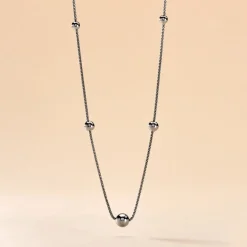 Collier Catarina Argent Blanc