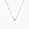 Collier Cesarie Argent Blanc Oxyde De Zirconium