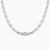 Collier Chanelle Argent Blanc Oxyde De Zirconium
