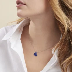 Collier Charla Argent Blanc Lapis Lazuli