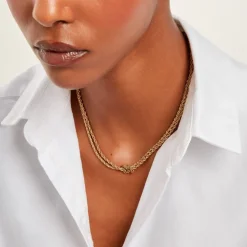 Collier Charleen Acier Jaune