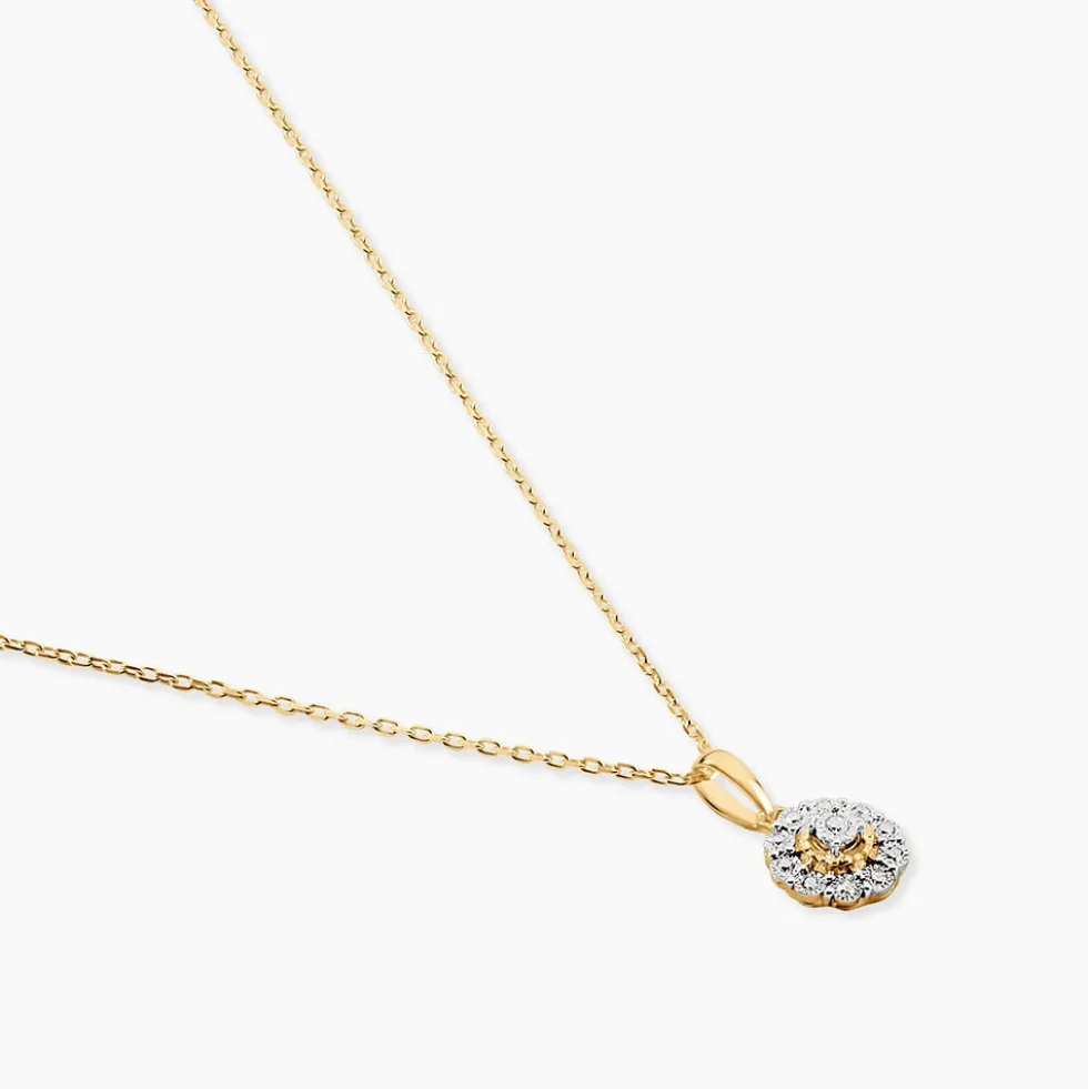 Collier Charletta Or Jaune Diamant