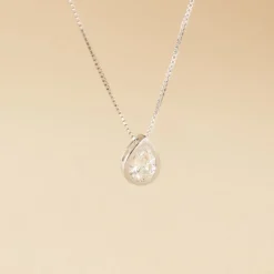 Collier Cherice Argent Blanc Oxyde De Zirconium