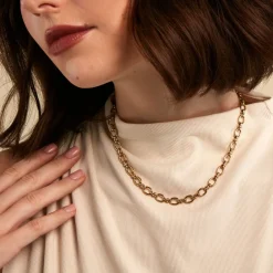 Collier Cherish Acier Jaune