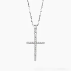 Collier Chirsta Argent Blanc Oxyde De Zirconium