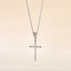 Collier Chirsta Argent Blanc Oxyde De Zirconium