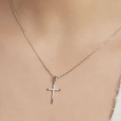 Collier Chirsta Argent Blanc Oxyde De Zirconium
