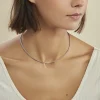 Collier Christine Argent Blanc