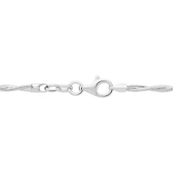 Collier Ciel Argent Blanc