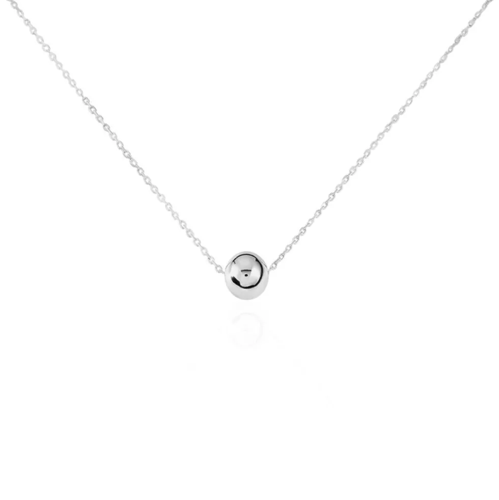 Collier Clara Argent Blanc