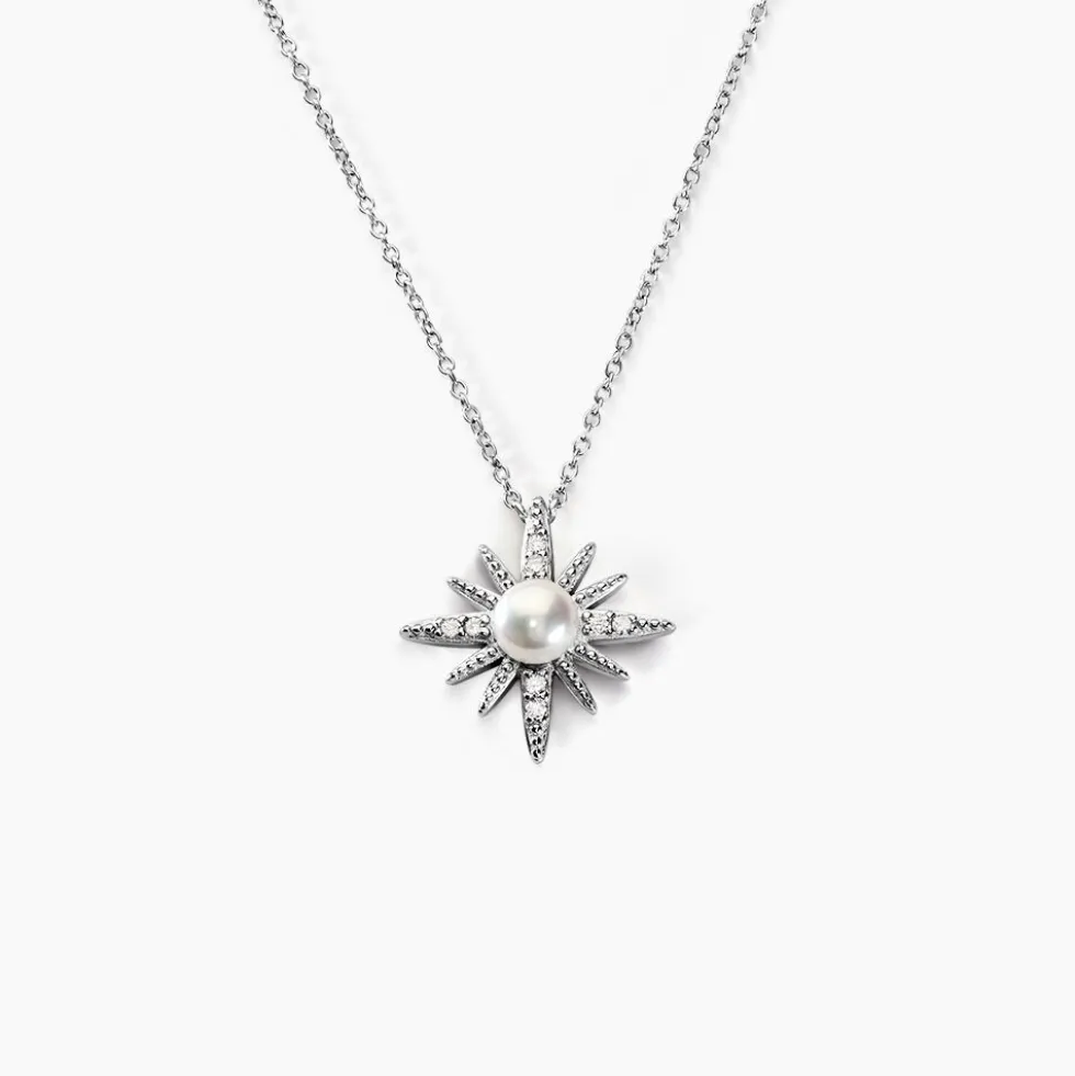 Collier Clementia Argent Blanc Perle De Culture Oxyde De Zirconium