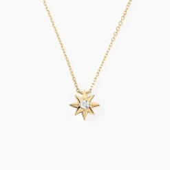 Collier Confucius Or Jaune Diamant