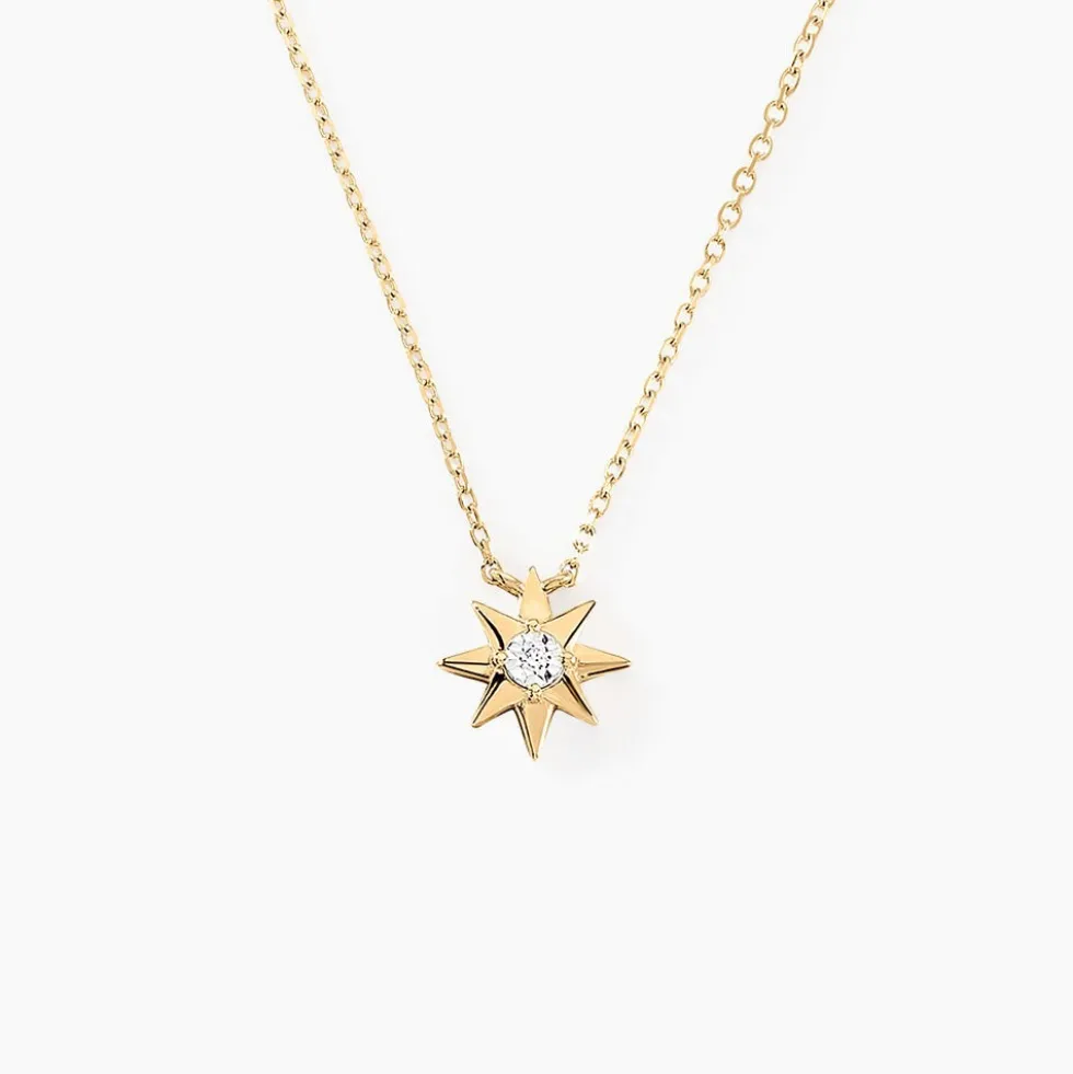 Collier Confucius Or Jaune Diamant